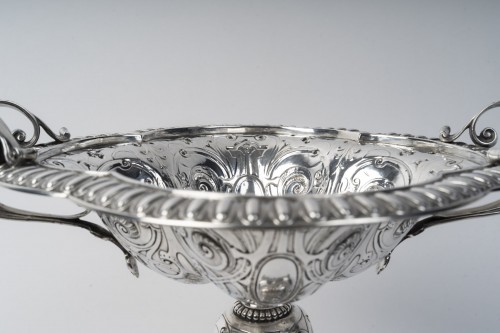 Gustave Odiot - Coupe sur pied en argent massif fin XIXe siècle - Emmanuel Redon Silver Fine Art
