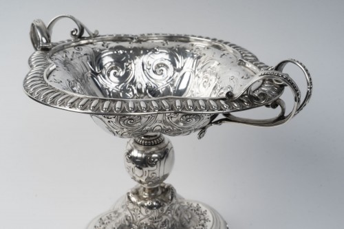 Napoléon III - Gustave Odiot - Coupe sur pied en argent massif fin XIXe siècle