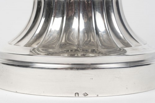 XIXe siècle - Olier & Caron – Vase en argent massif fin du XIXe siècle