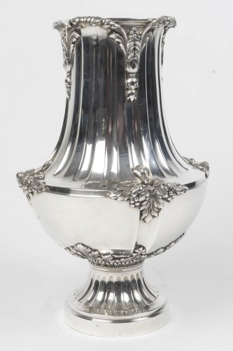 Napoléon III - Olier & Caron – Vase en argent massif fin du XIXe siècle