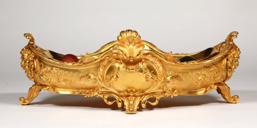 Jardinière en bronze doré, Epoque Napoléon III - Objet de décoration Style Napoléon III