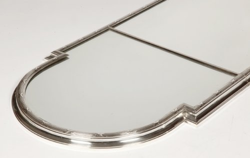 &quot;Surtout de table&quot; in silvered bronze, 3 parts, late XIXth, by Christofle - silverware & tableware Style 