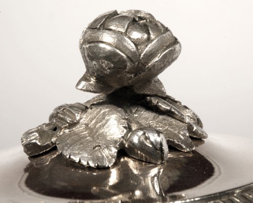 Coffee pot in solid silver, Empire period by J.G.R. - Empire