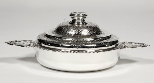 Lagriffoul et Laval - Legumier couvert à oreilles en argent XIXe - Argenterie et Arts de la table Style 