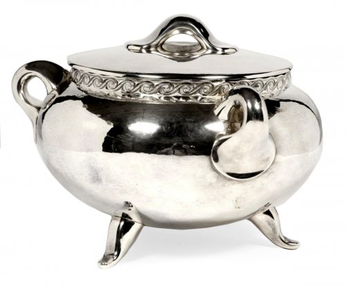 Tétard - Tureen in solid silver design circa 1950