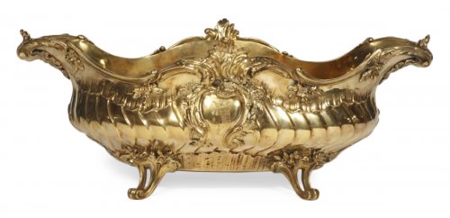 Orfèvre Boin Taburet - Jardinière en bronze doré - XIXe