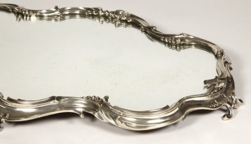 Puiforcat - Surtout de table miroir et argent massif XIXe - Argenterie et Orfèvrerie Style Napoléon III