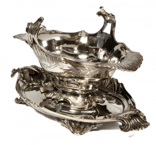 sauceboat sterling silver french circa end 19th