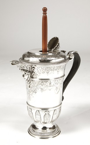 Napoléon III - Cardeilhac - Chocolatière solid silver.