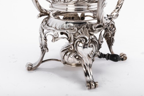 silverware & tableware  - Samovar rocaille in silver by Martin Marie Vve
