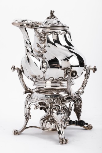 Samovar rocaille in silver by Martin Marie Vve - 