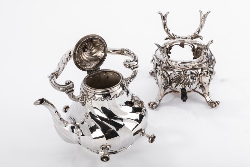 Samovar rocaille en argent par Martin Marie Vve - Napoléon III