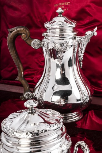 20th century - Boin Taburet - Set tea/coffee in silver