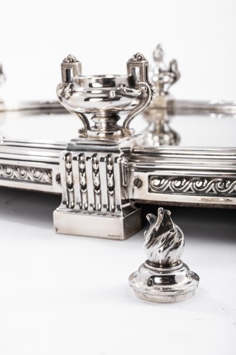 Audoc &amp; Tétard Solid silver centerpiece - planter agent massif 19TH - Napoléon III