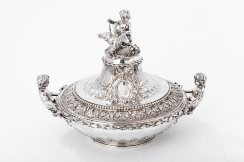 19th century - Vegetable covered in silver by the - Gustave Odiot XIXth