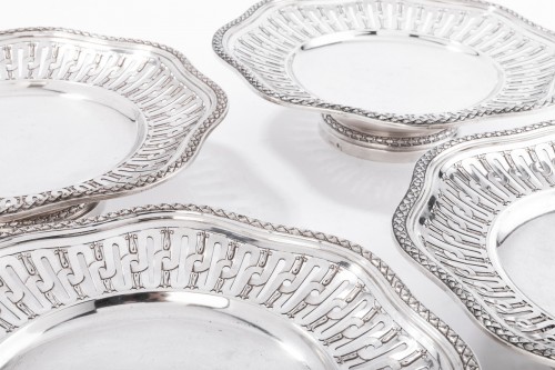 A. Aucoc Suite of four 19th silver cups - 