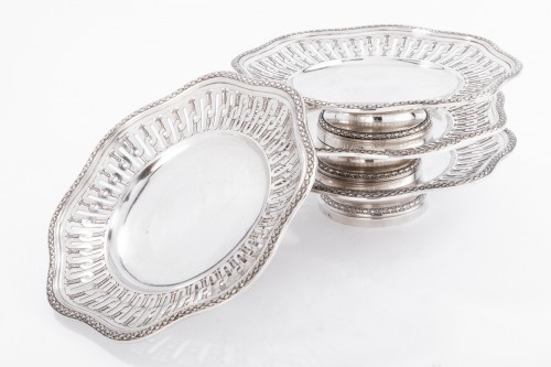 A. Aucoc Suite of four 19th silver cups - Napoléon III