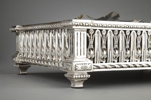 Christofle - 19th century silvered bronze planter - Napoléon III