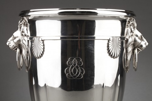 Roussel - Rafraichissoir en argent massif XIXè - Argenterie et Arts de la table Style Napoléon III