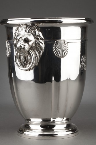 19th century - Roussel - 19th century solid silver cooler