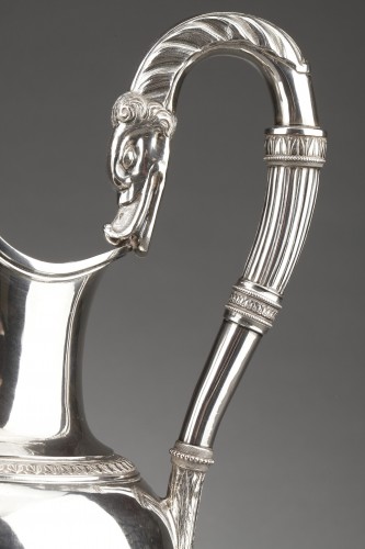 Empire - Antoine Michel - Ewer in sterling silver 1st Empire period