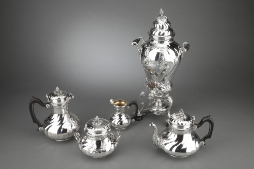 Boin Taburet - Tea / Coffee service in solid silver plus - silverware & tableware Style Napoléon III