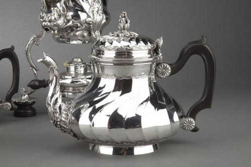 Boin Taburet - Tea / Coffee service in solid silver plus - Napoléon III