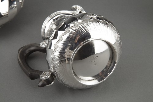 Antiquités - Boin Taburet - Tea / Coffee service in solid silver plus