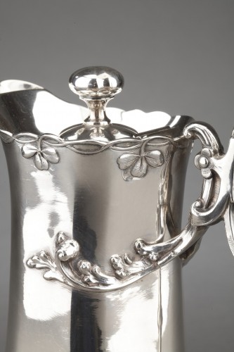 Antiquités - Debain - Sterling silver jug  circa 1900