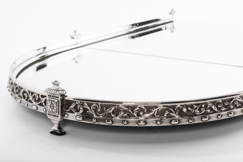 Mainly table in three parts 19th century Napoléon III - Antique Silver Style Napoléon III