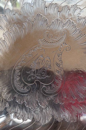 Gustave Odiot - Large 19th century solid silver tray - Napoléon III