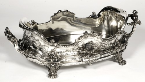 Tétard - Planter in solid silver, Napoléon III period - 