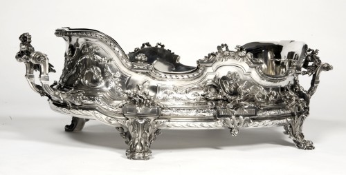 19th century - Tétard - Planter in solid silver, Napoléon III period