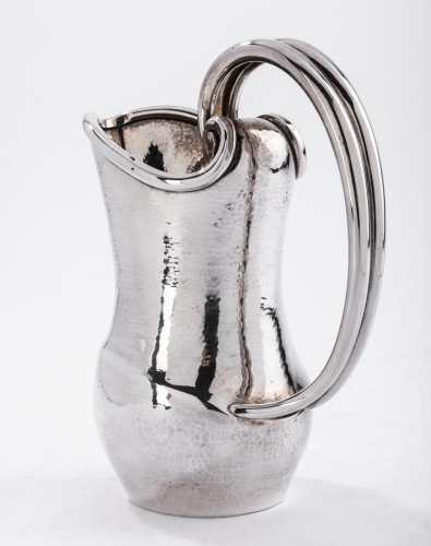 Bancelin - Sterling silver pitcher hammered - 50