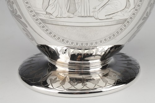 19th century - Edouard &amp; John Barnard - Ewer in solid silver XIXth London