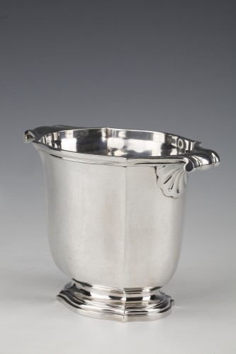 Tétard - Solid silver ice bucket circa 1930 - Antique Silver Style Art Déco