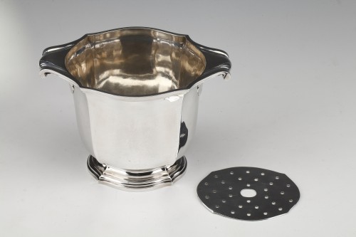 Tétard - Solid silver ice bucket circa 1930 - Art Déco