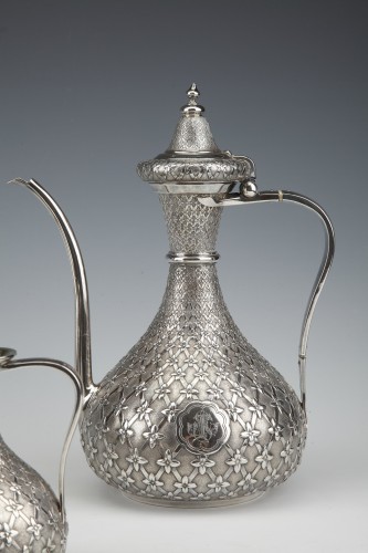 Glanant / Duponchel - 4-piece tea and coffee service in solid silver XIXè - Napoléon III