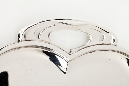 Debain - Solid silver serving tray - Antique Silver Style Art nouveau