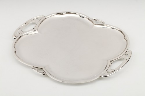 Debain - Solid silver serving tray - 