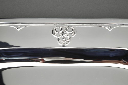 silverware & tableware  - Cardeilhac - Solid silver dish, XIXth &quot;Fer de lance&quot; model