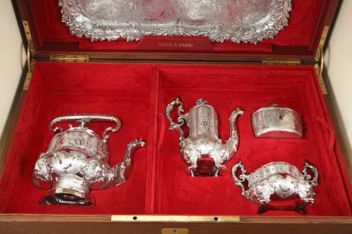 Antique Silver  - Charles Nicolas Odiot - Important tea / coffee set in sterling silver