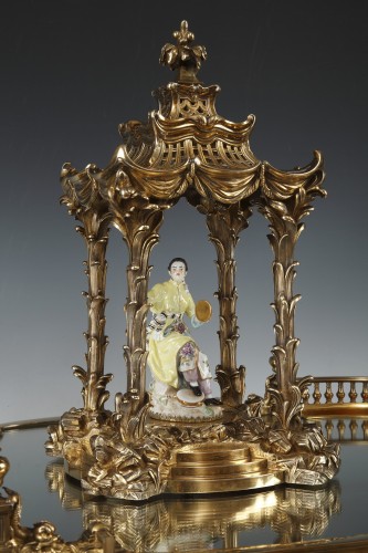 Napoléon III - Boin Taburet - Surtout de table à la Pagode en vermeil XIXe