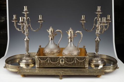 silverware & tableware  - Bointaburet -Table garnish in solid silver vermeille 19th circa