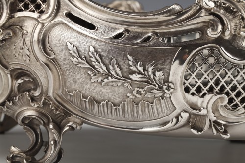Lapar - Planter in solid silver rococo XIXth - Napoléon III
