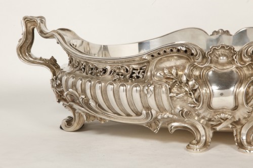 Decorative Objects  - Boin Taburet - Planter in silvered bronze