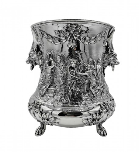 19th century silver cooler