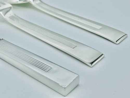 Jean Tétard Cutlery set in solid silver Model Trocadero / 1930 - 