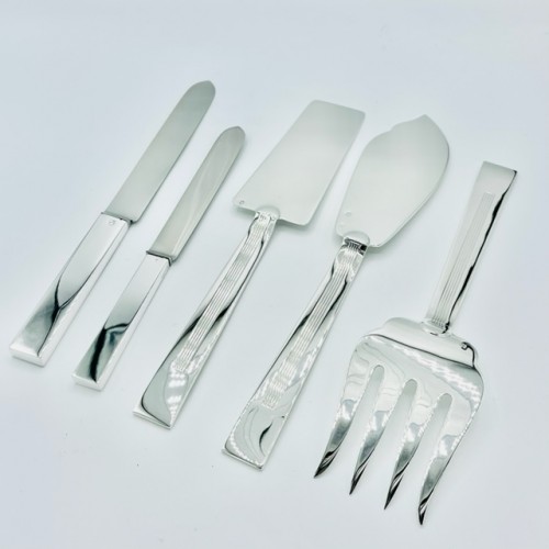 Antiquités - Jean Tétard Cutlery set in solid silver Model Trocadero / 1930