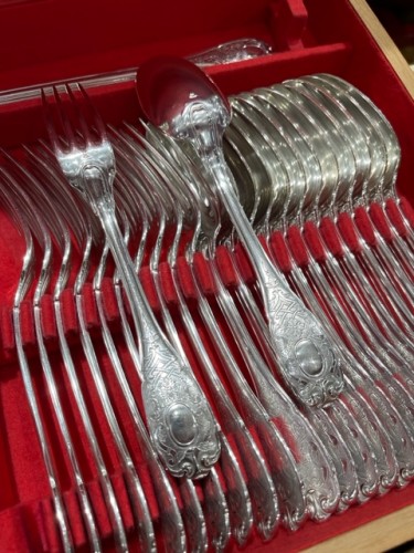  - Emile puiforcat - Sterling silver cutlery set Model &quot;elysee&quot;